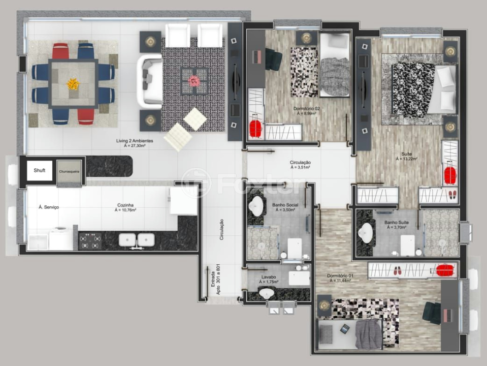 Apartamento à venda com 2 quartos, 75m² - Foto 24