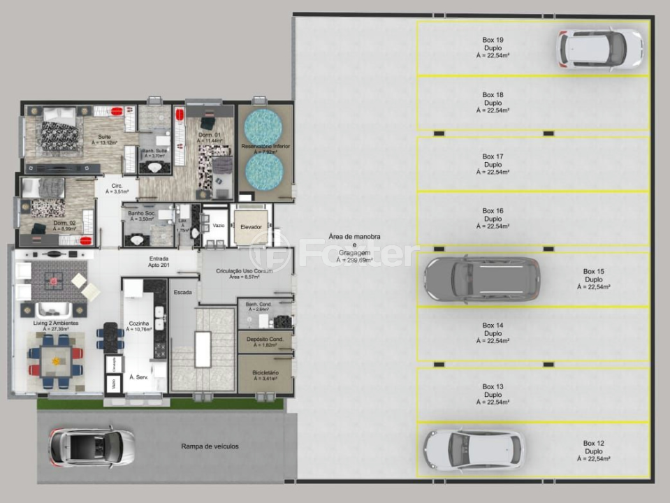 Apartamento à venda com 2 quartos, 75m² - Foto 21