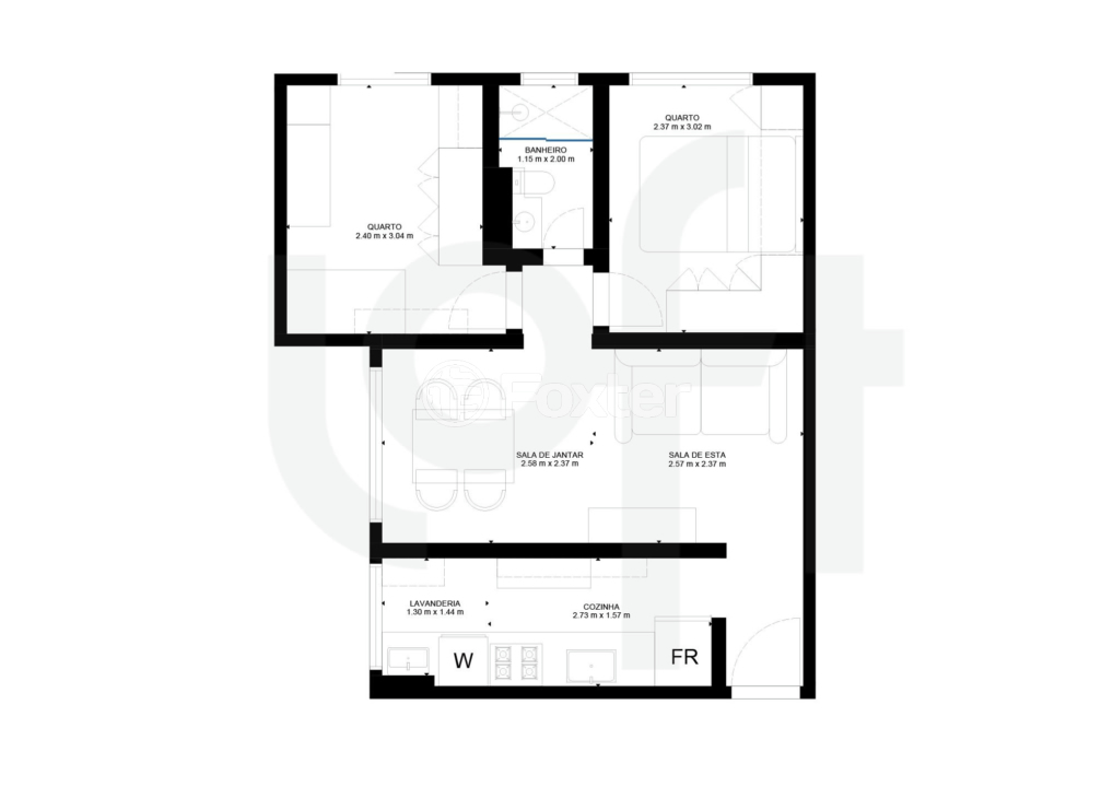 Apartamento à venda com 2 quartos, 45m² - Foto 10