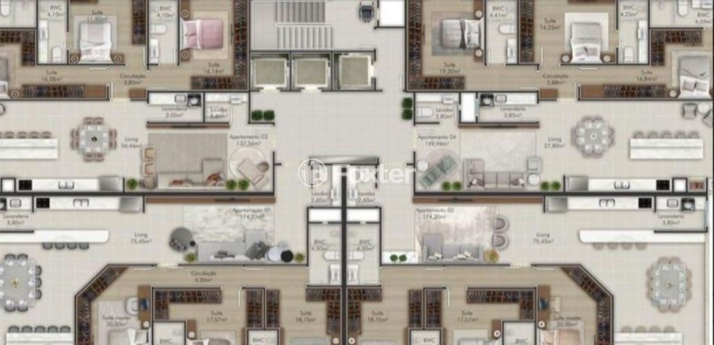 Apartamento à venda com 1 quarto, 130m² - Foto 3