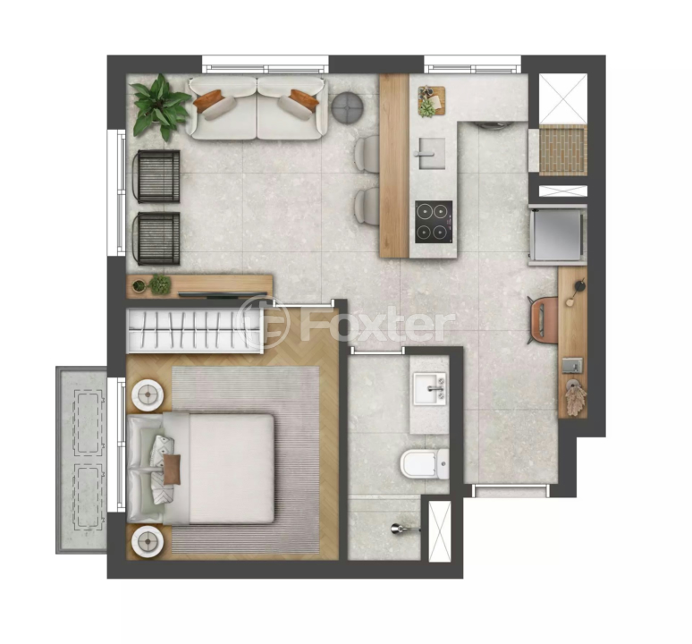 Apartamento à venda com 1 quarto, 39m² - Foto 12