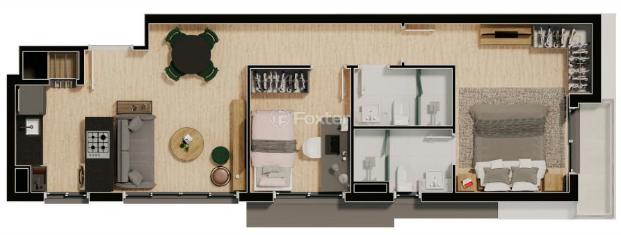 Apartamento à venda com 2 quartos, 58m² - Foto 8
