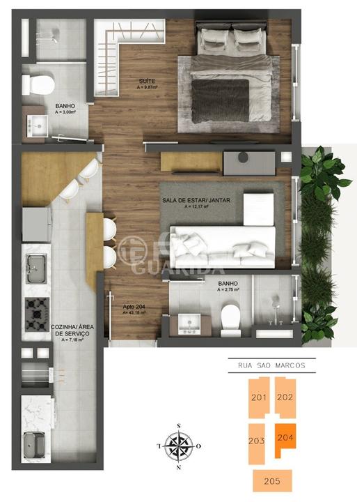 Apartamento à venda com 1 quarto, 49m² - Foto 16
