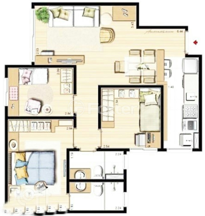 Apartamento à venda com 3 quartos, 62m² - Foto 17