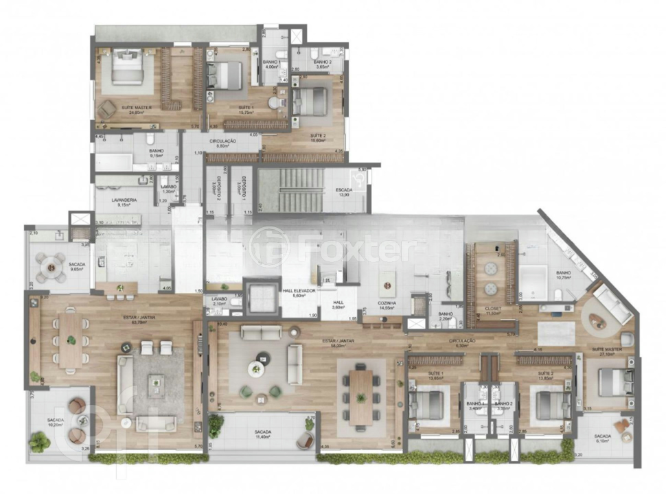 Apartamento à venda com 3 quartos, 272m² - Foto 22