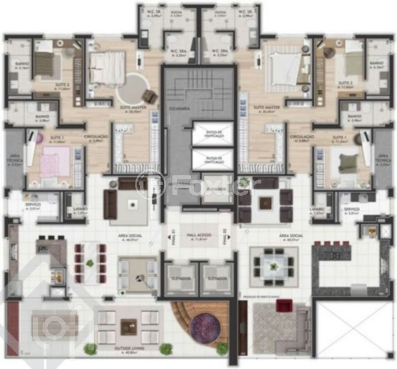 Apartamento à venda com 3 quartos, 196m² - Foto 17