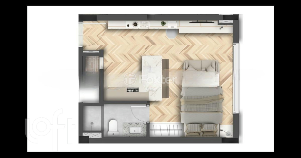 Apartamento à venda com 1 quarto, 30m² - Foto 2