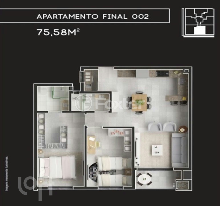 Apartamento à venda com 2 quartos, 75m² - Foto 13