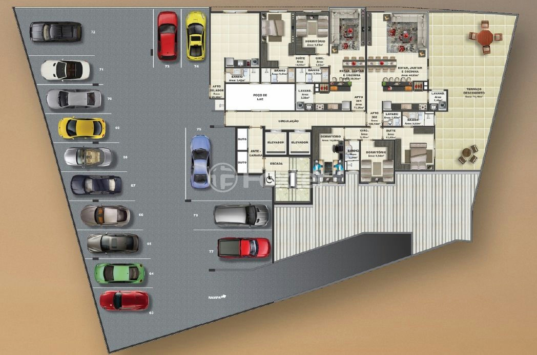Apartamento à venda com 3 quartos, 186m² - Foto 8