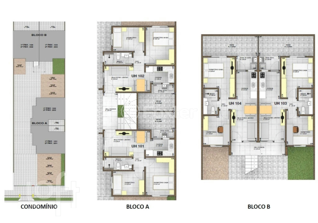 Apartamento à venda com 2 quartos, 45m² - Foto 3