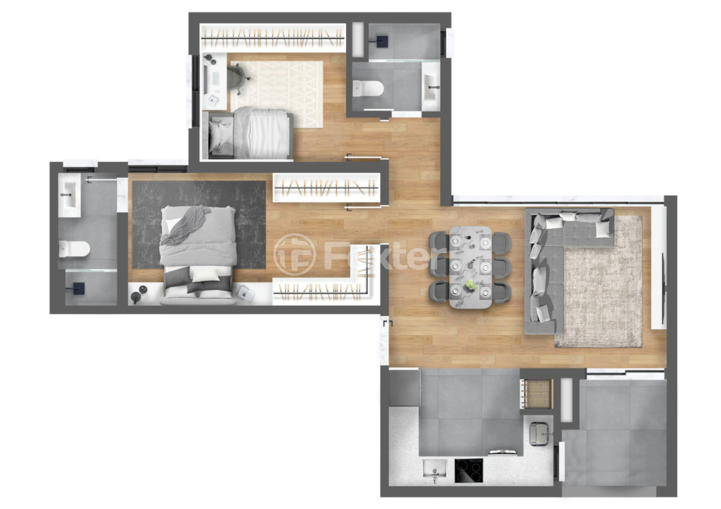 Apartamento à venda com 2 quartos, 72m² - Foto 6