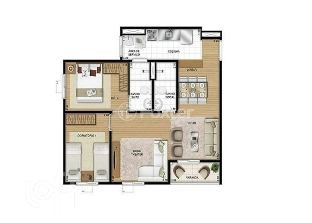 Apartamento à venda com 2 quartos, 62m² - Foto 11