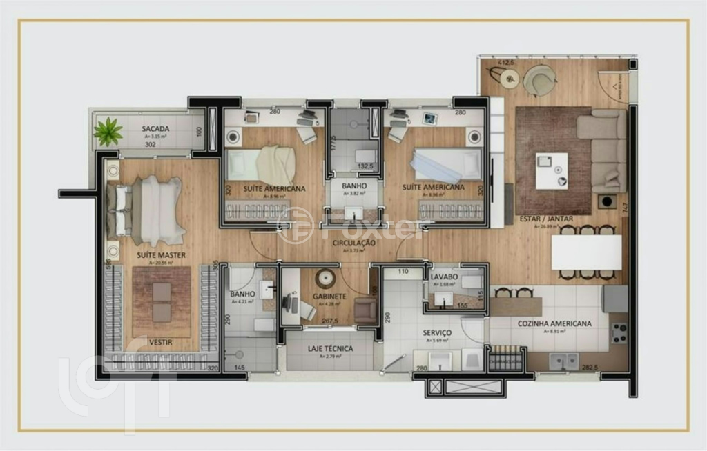 Apartamento à venda com 3 quartos, 131m² - Foto 5