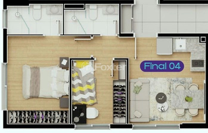 Apartamento à venda com 2 quartos, 41m² - Foto 6