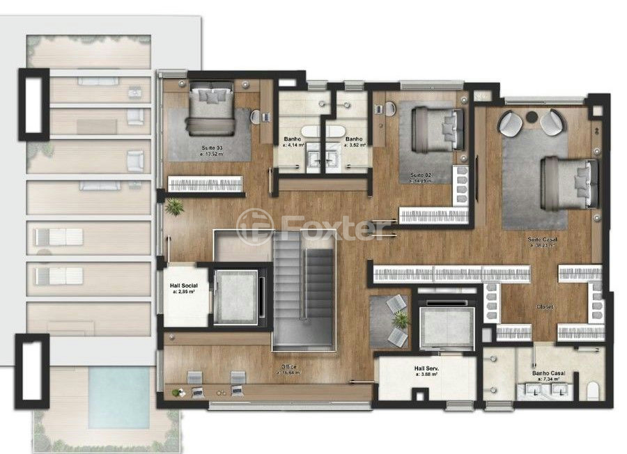 Cobertura à venda com 3 quartos, 344m² - Foto 11