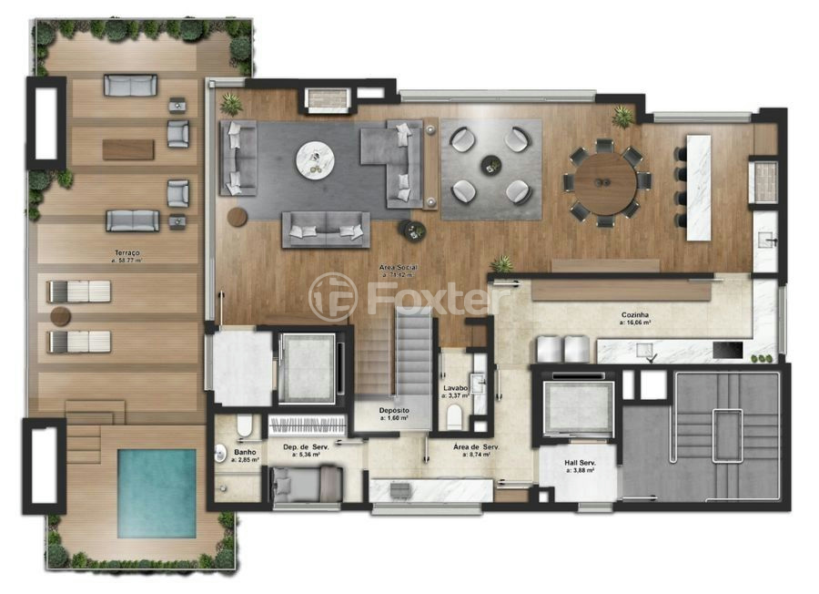 Cobertura à venda com 3 quartos, 344m² - Foto 10