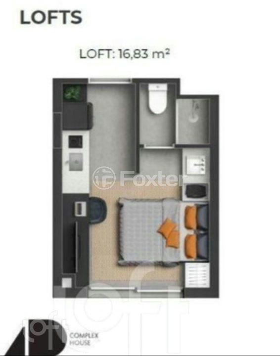 Apartamento à venda com 1 quarto, 16m² - Foto 9