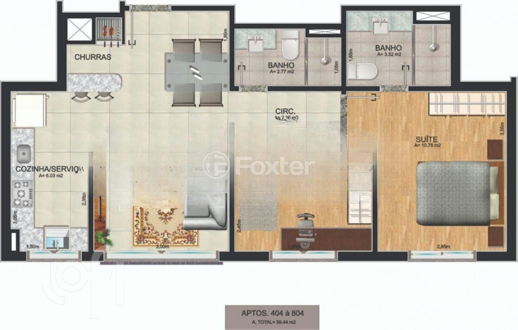 Apartamento à venda com 2 quartos, 59m² - Foto 50