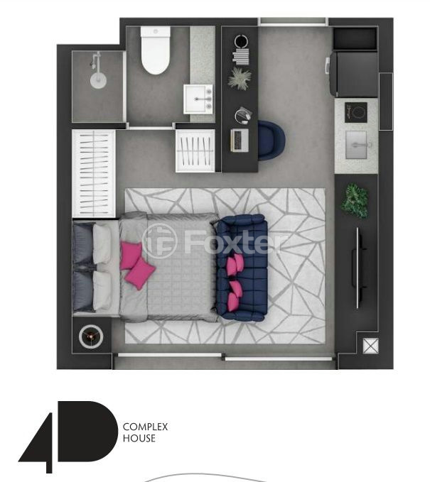 Apartamento à venda com 1 quarto, 21m² - Foto 1