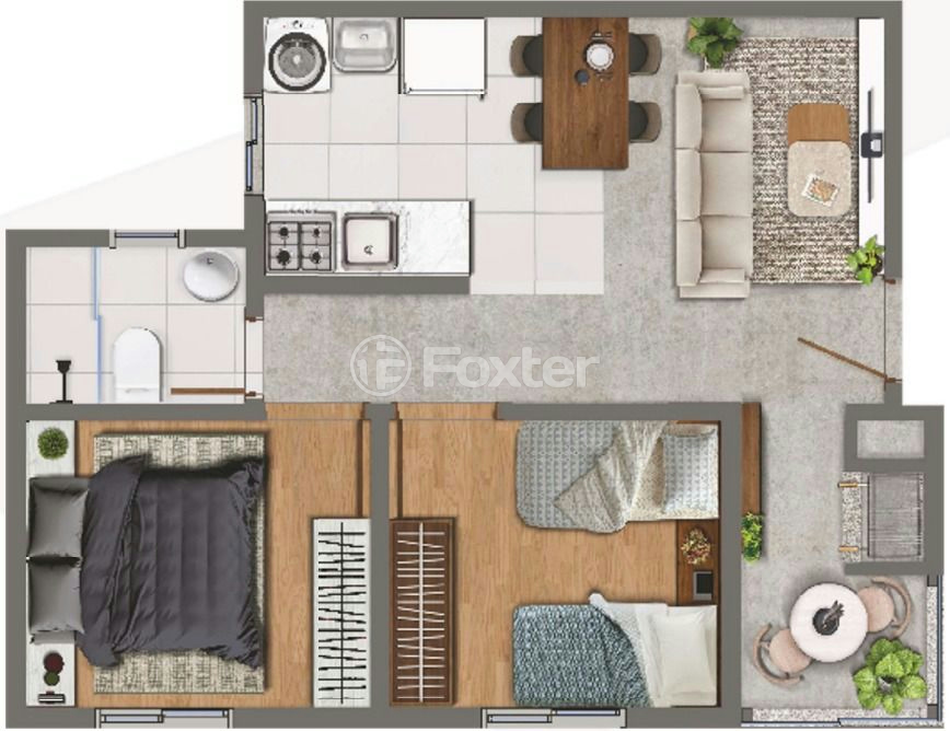 Apartamento à venda com 2 quartos, 45m² - Foto 10