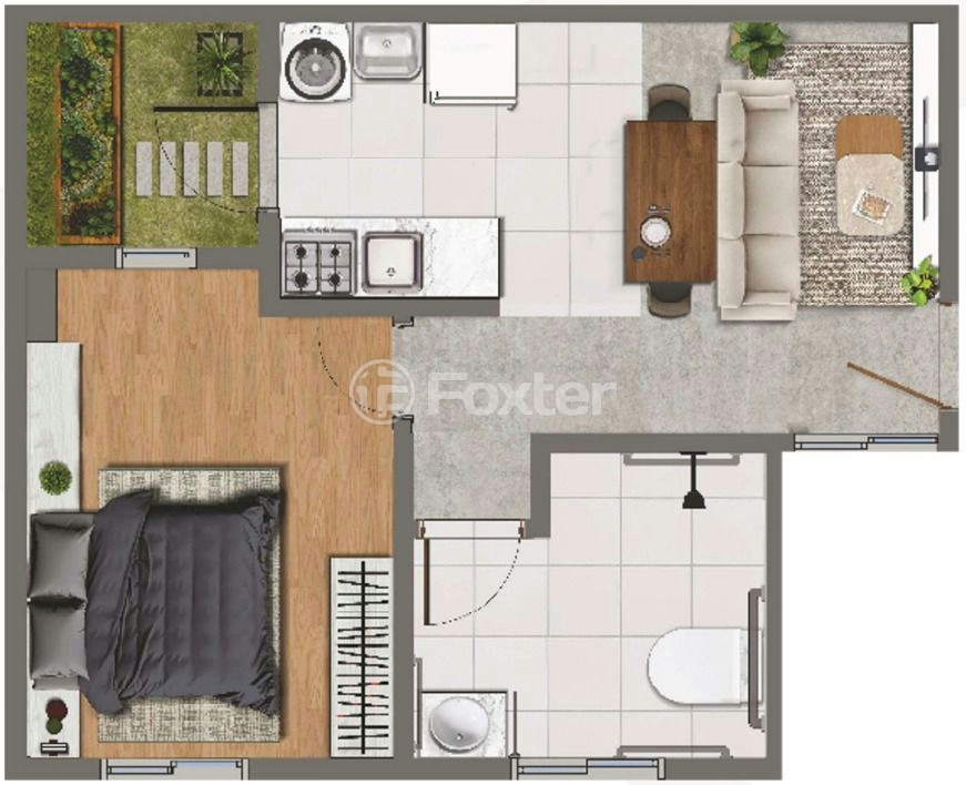 Apartamento à venda com 1 quarto, 44m² - Foto 8