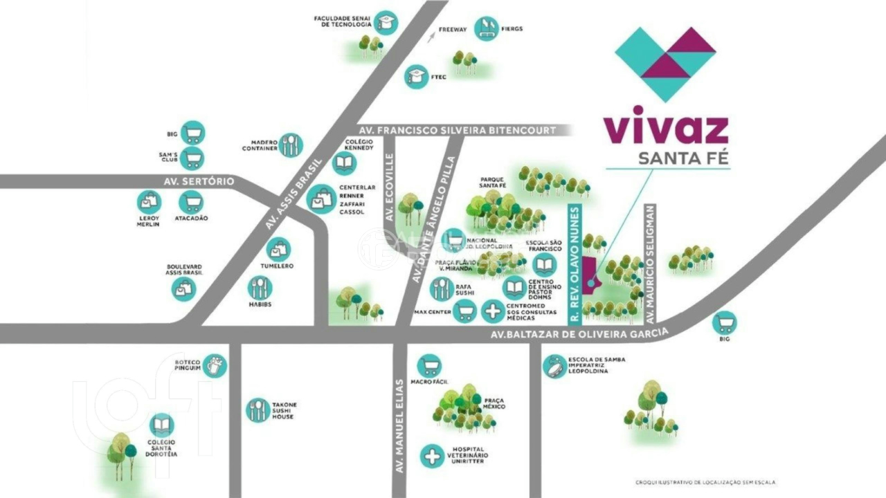 Apartamento à venda com 2 quartos, 42m² - Foto 1