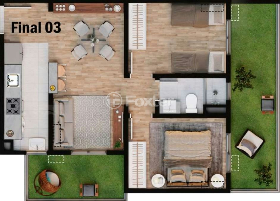 Apartamento à venda com 2 quartos, 61m² - Foto 7