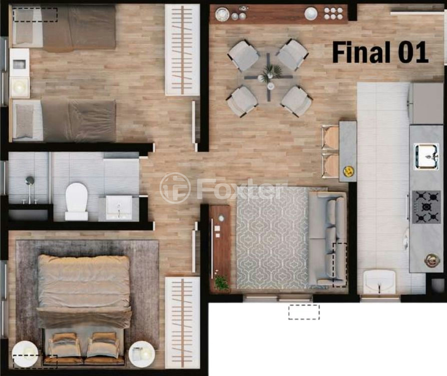 Apartamento à venda com 2 quartos, 45m² - Foto 5