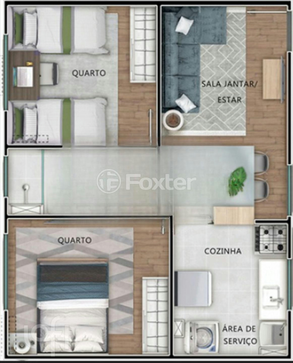 Apartamento à venda com 2 quartos, 40m² - Foto 13