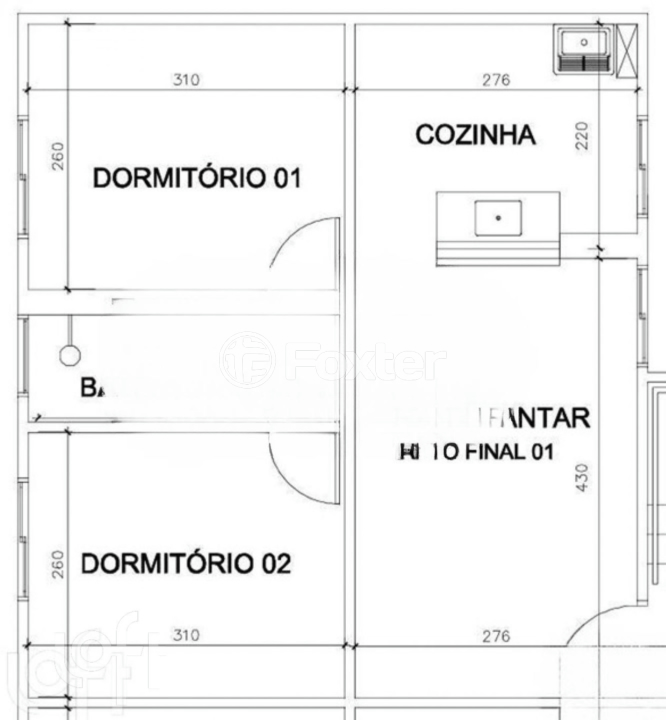 Apartamento à venda com 2 quartos, 40m² - Foto 14