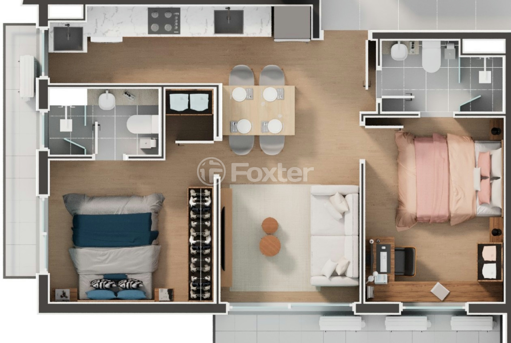 Apartamento à venda com 2 quartos, 53m² - Foto 10