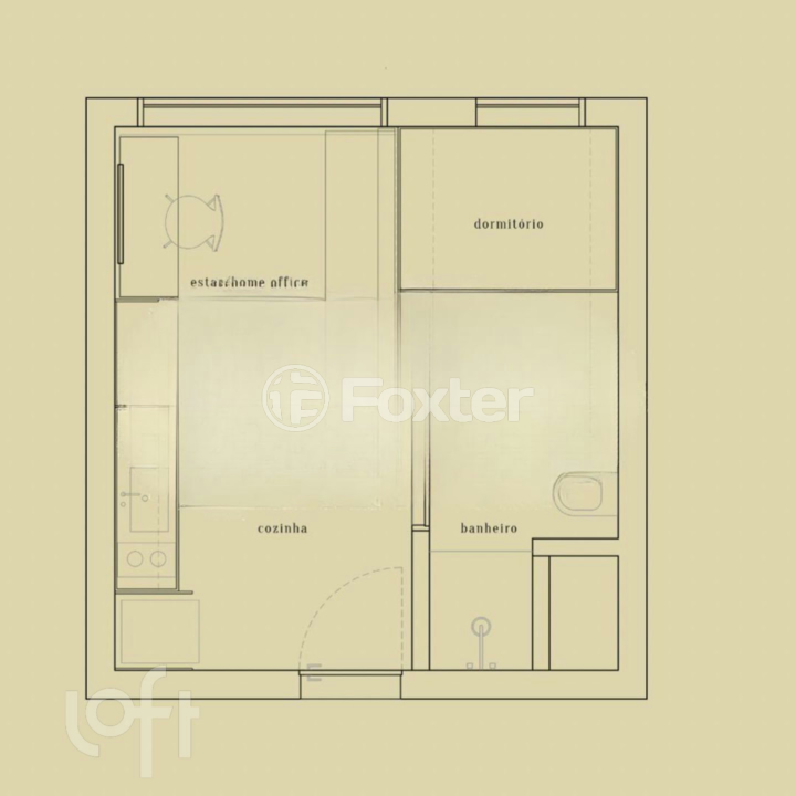 Apartamento à venda com 1 quarto, 23m² - Foto 12