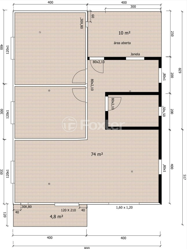 Casa à venda com 2 quartos, 96m² - Foto 2