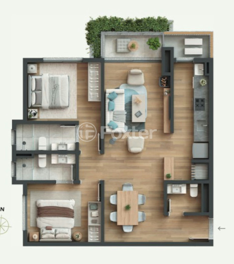 Apartamento à venda com 2 quartos, 79m² - Foto 3