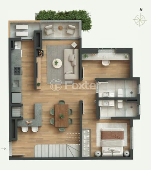 Apartamento à venda com 3 quartos, 163m² - Foto 2